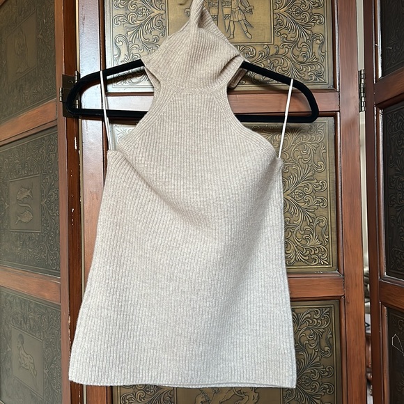 NEW!!!  REISS Clem Sleeveless Turtleneck Wool & Cashmere Top - Picture 4 of 8